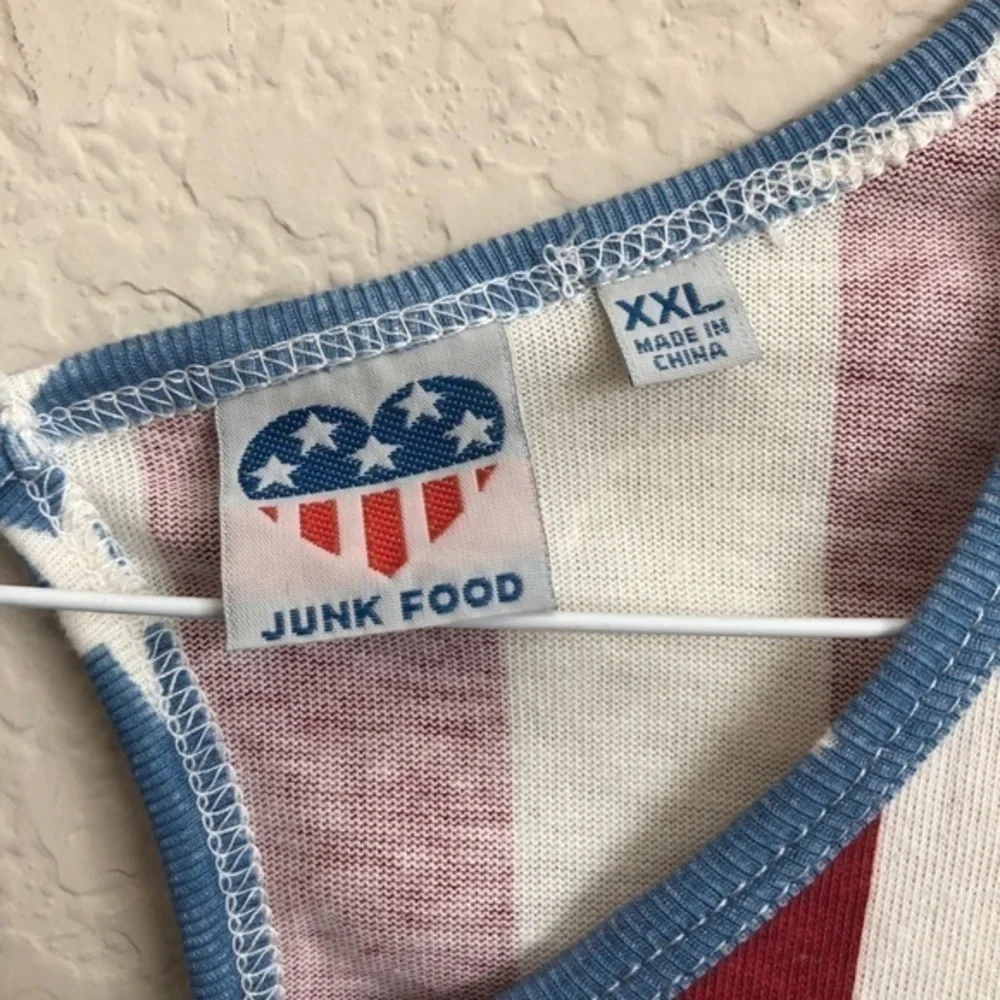 Junk Food Romper American Flag Print One Piece NWT